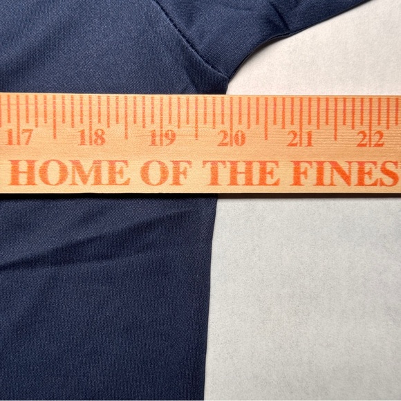 Collars & Co. Performance Firm Dress Collar Polo Shirt Men’s Small Navy NEW - Picture 5 of 6